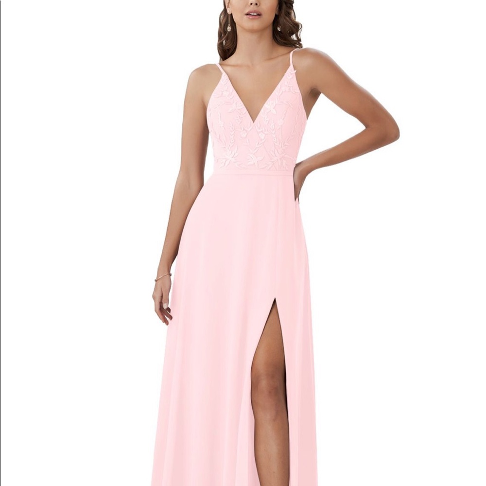 Azazie Baker Bridesmaids Dress in Blushing pink (A4)